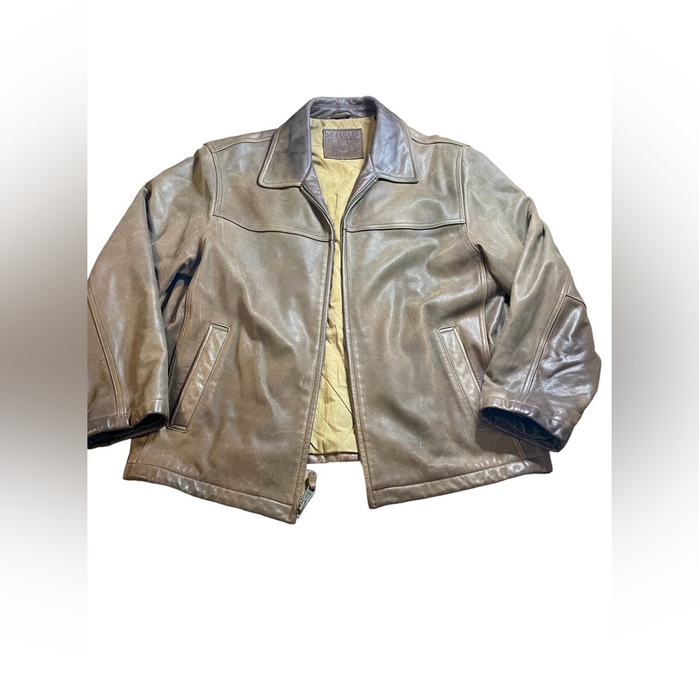 100% Genuine Leather Jacket Brown